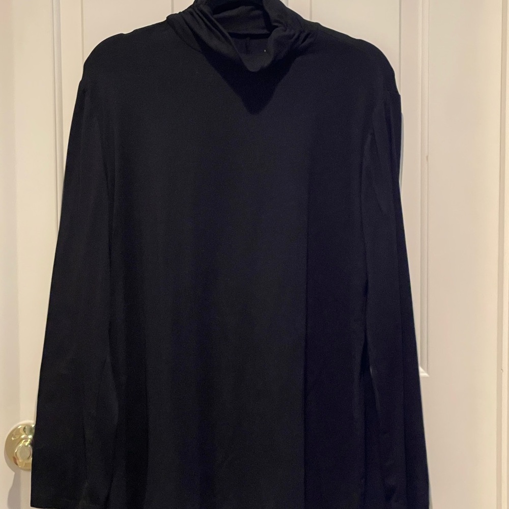 Black lightweight turtleneck